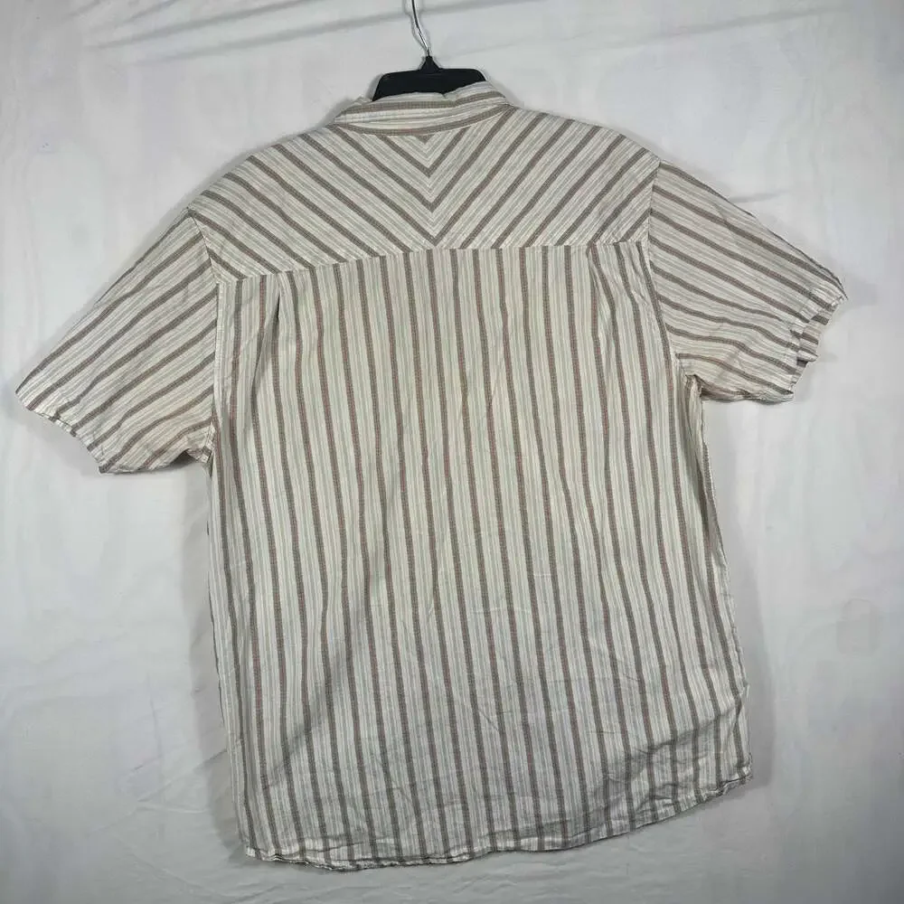 The North Face A5 Series Men's Short Sleeve Striped Button-Up Shirt